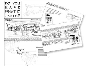 Expanets Achievers Club sketches